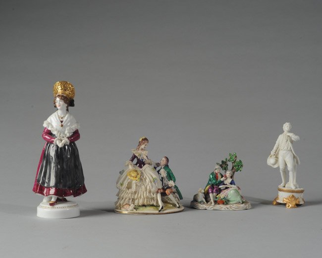 Four Continental Porcelain Figures (1 of 10)