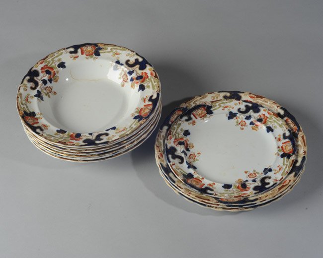 Partial Set of Losol Ware, Tokio Pattern (1 of 8)