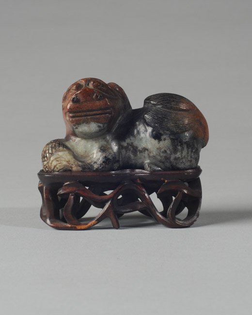 Antique Chinese Carved Jade Fu Beast (1 of 5)