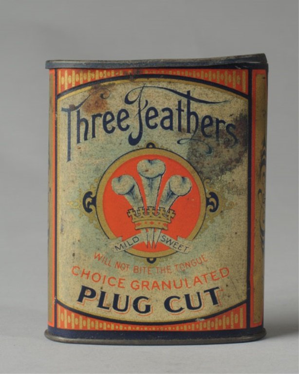 Three Feathers Plug Cut Tobacco Tin (1 of 4)