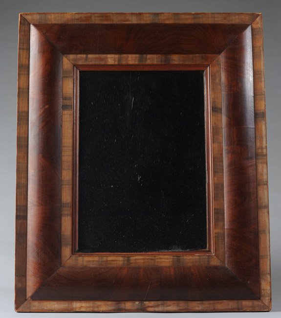 19th C. Walnut Framed Mirror (1 of 3)