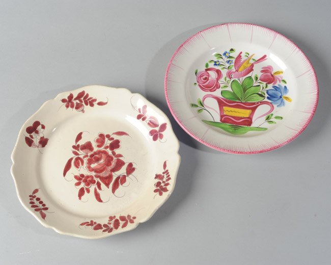 Two French Faience 19th C. Plates (1 of 4)
