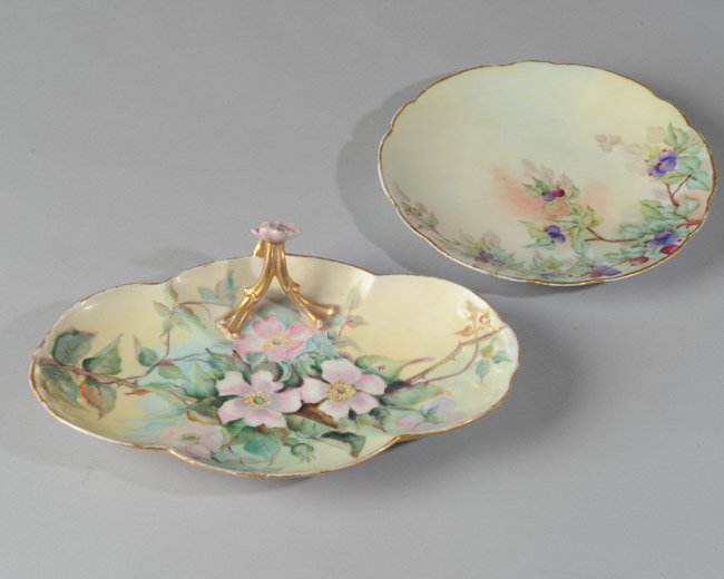 Late 19th C. Limoges Plate and Candy Dish (1 of 6)