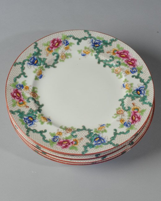 Seven Cauldon England Dinner Plates (1 of 6)