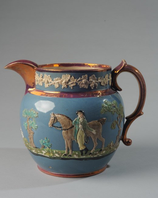 19th C. Wood & Caldwell Relief Pitcher (1 of 6)