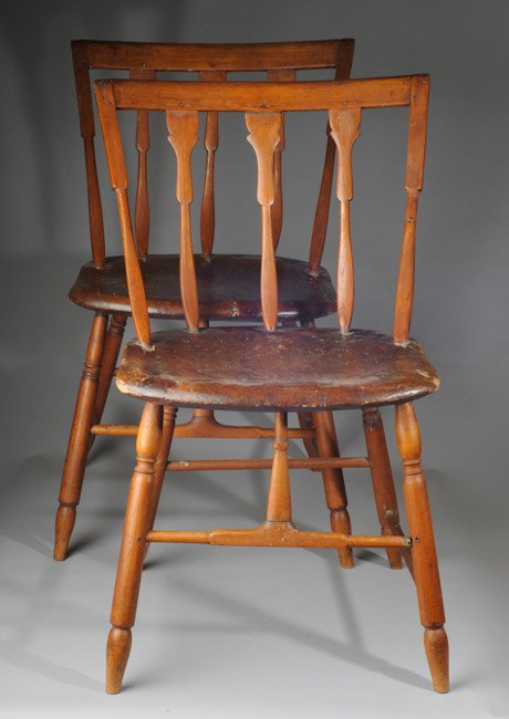 Pair of 19th C. Windsor Side Chairs (1 of 6)