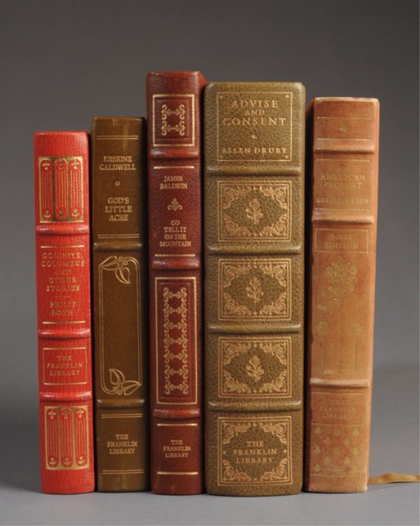 5 Signed Franklin Library Books; Roth, Baldwin etc (1 of 10)