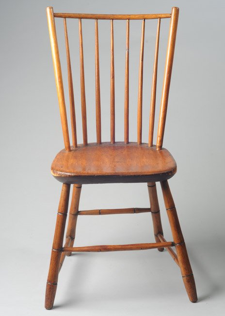 Windsor Side Chair: Marked under seat "Higgins".