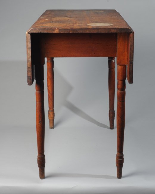 19th C. Country Sheraton Drop Leaf Table (1 of 4)