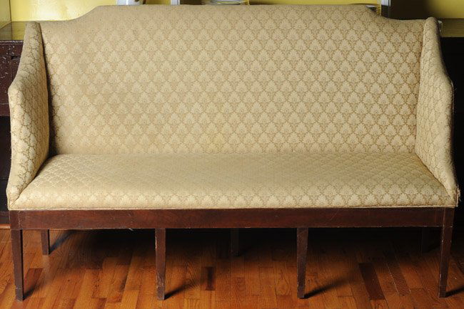 Early 19th C. Walnut Hepplewhite Sofa (1 of 3)