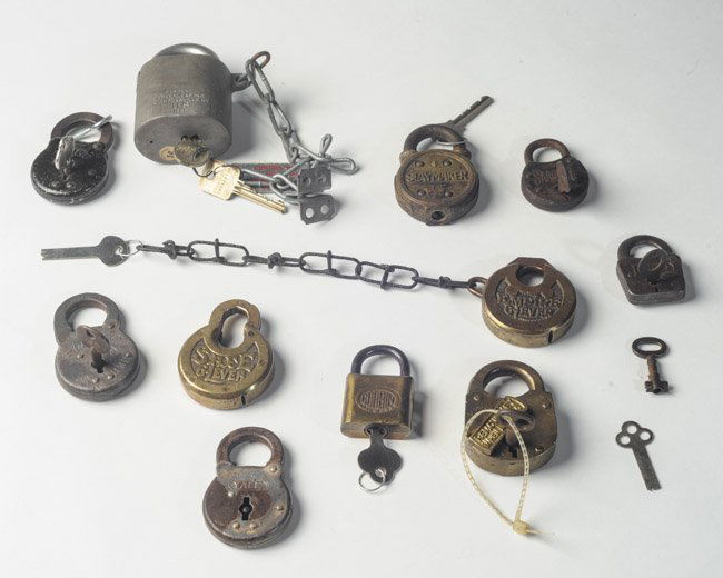 Lot Early Padlocks with Keys (1 of 6)