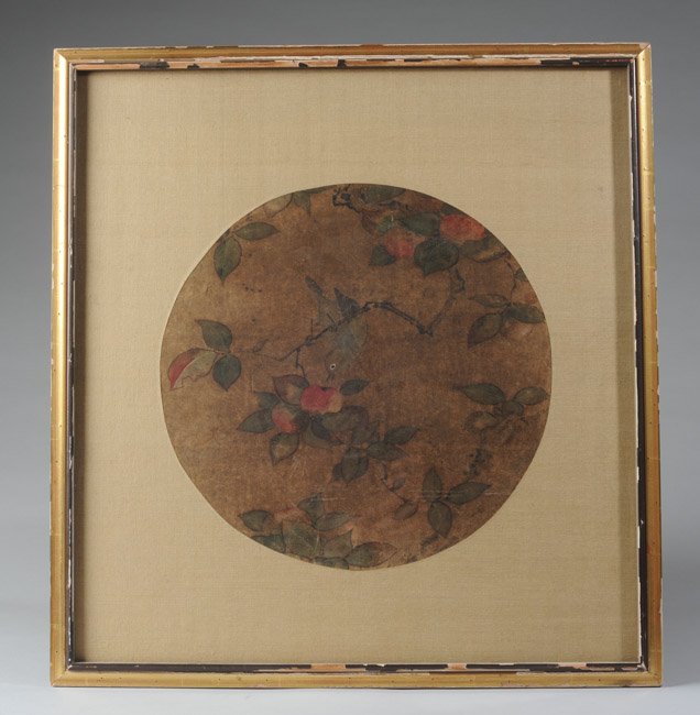 Antique Chinese Ink and Color on Paper (1 of 3)