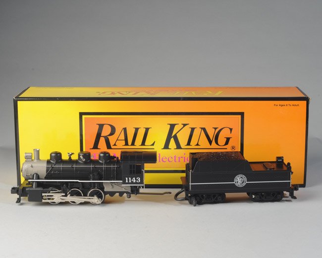 RailKing MTH 30-1209-1 0-6-0 USRA Steam Switcher: Atlantic Coast Line 0-6-0 USRA Steam Switcher item no. 30-1209-1. Near mint in box, box itself in excellent condition, orig. packing material.