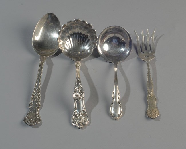 Four Sterling Silver Serving Pieces (1 of 4)