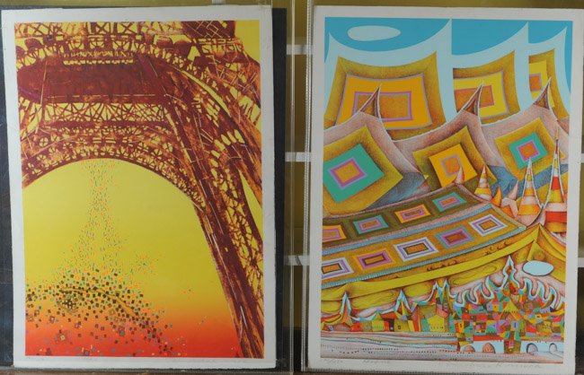 Two Risaburo Kimura Lithographs (1 of 7)