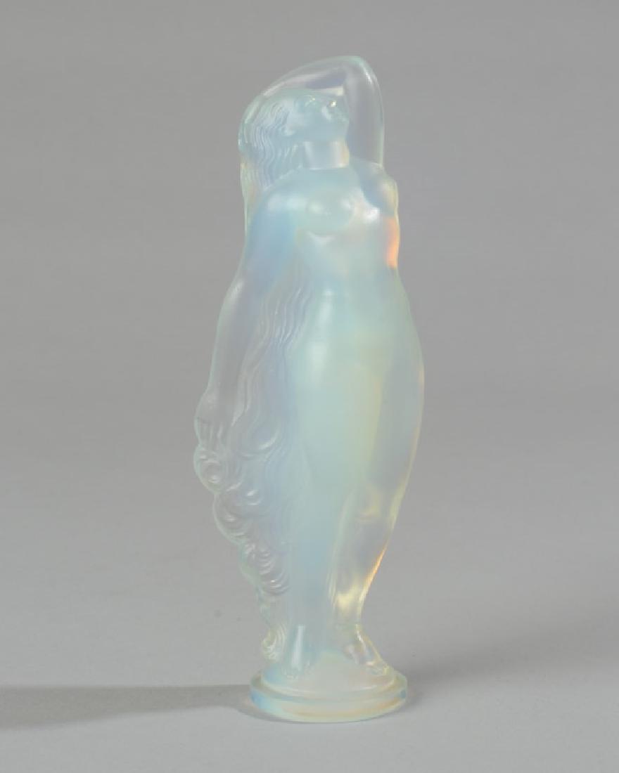 Sabino Glass Nude: Paper label to base, small chip to back, embossed Sabino Paris, made in France. H: approx. 6 3/4". A0360