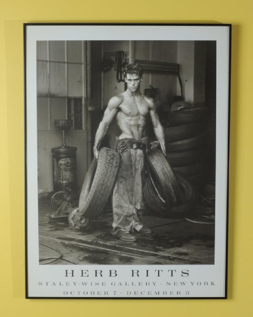 Herb Ritts Poster: Titled: "Herb Ritts Staley-Wise Gallery New York October 7 - December 3". Frame: approx. 31" x 23". A0328