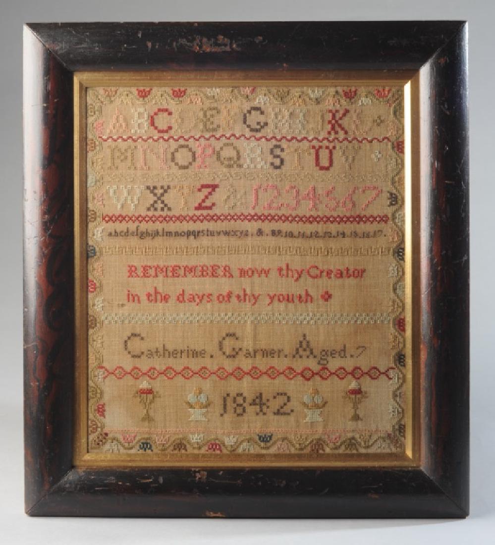 19th C. Identified Sampler (1 of 3)