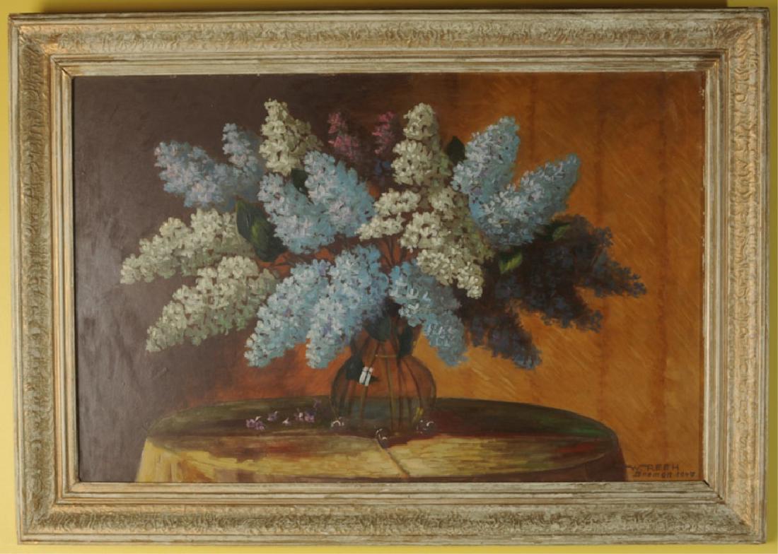 Wilhelm Reeh Oil on Masonite Still Life (1 of 4)