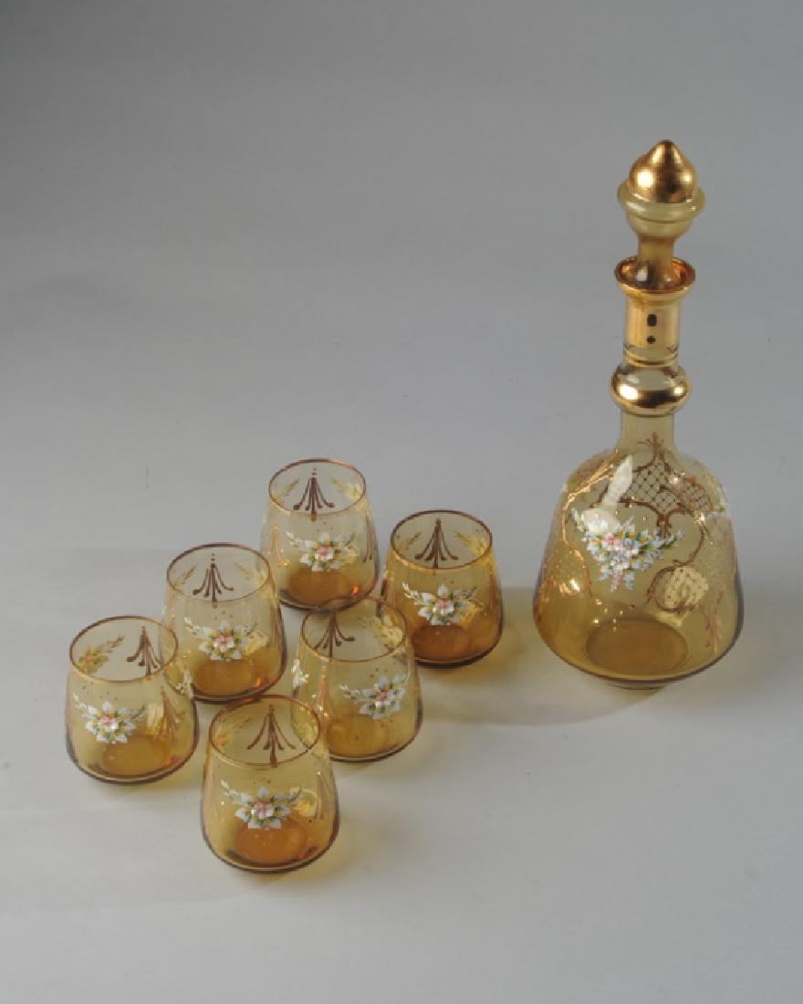 Italian Glass Decanter with Six Tumblers (1 of 4)