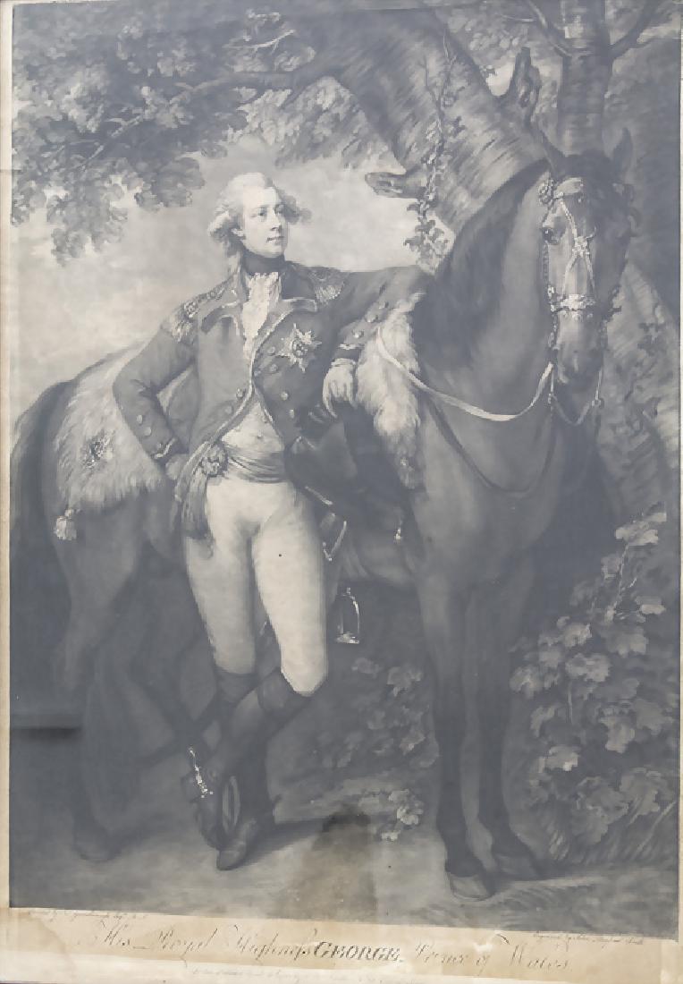 John Raphael Smith (1752-1812), 'George', 1783 Technik:: John Raphael Smith (1752-1812), 'George', 1783 Technik: Mezzotinto auf Papier, gerahmt, hinter Glas, Signatur: unten rechts bezeichnet 'Engraved by John Raphael Smith', betitelt 'His Royal Highness Ge