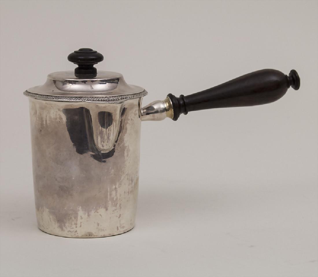 Empire Laitière / A milk jug, Claude-Isaac Bourgoin,: Empire Laitière / A milk jug, Claude-Isaac Bourgoin, Paris, um 1800 Punzierung: Silber 950, Meistermarke CIB, Hahnmarke, Höhe: 11 cm, Gewicht: 180 g, Zustand: gut + Hallmarks: silver 950, maker's ma