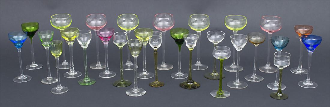 Konvolut 28 Likörgläser / A set of 28 liqueur glasses, (1 of 1)