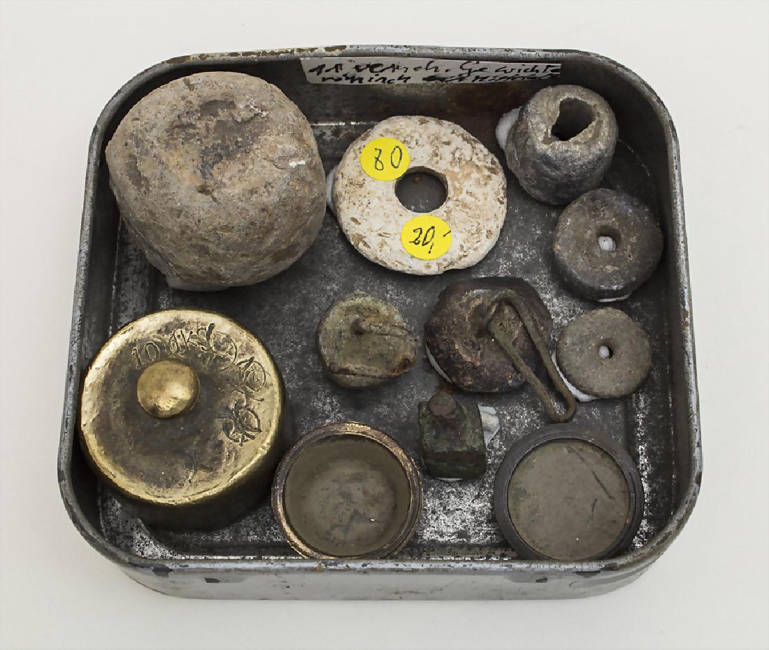 Lot 11 Gewichte röm. bis Mittelalter / 11 weights Roman (1 of 1)