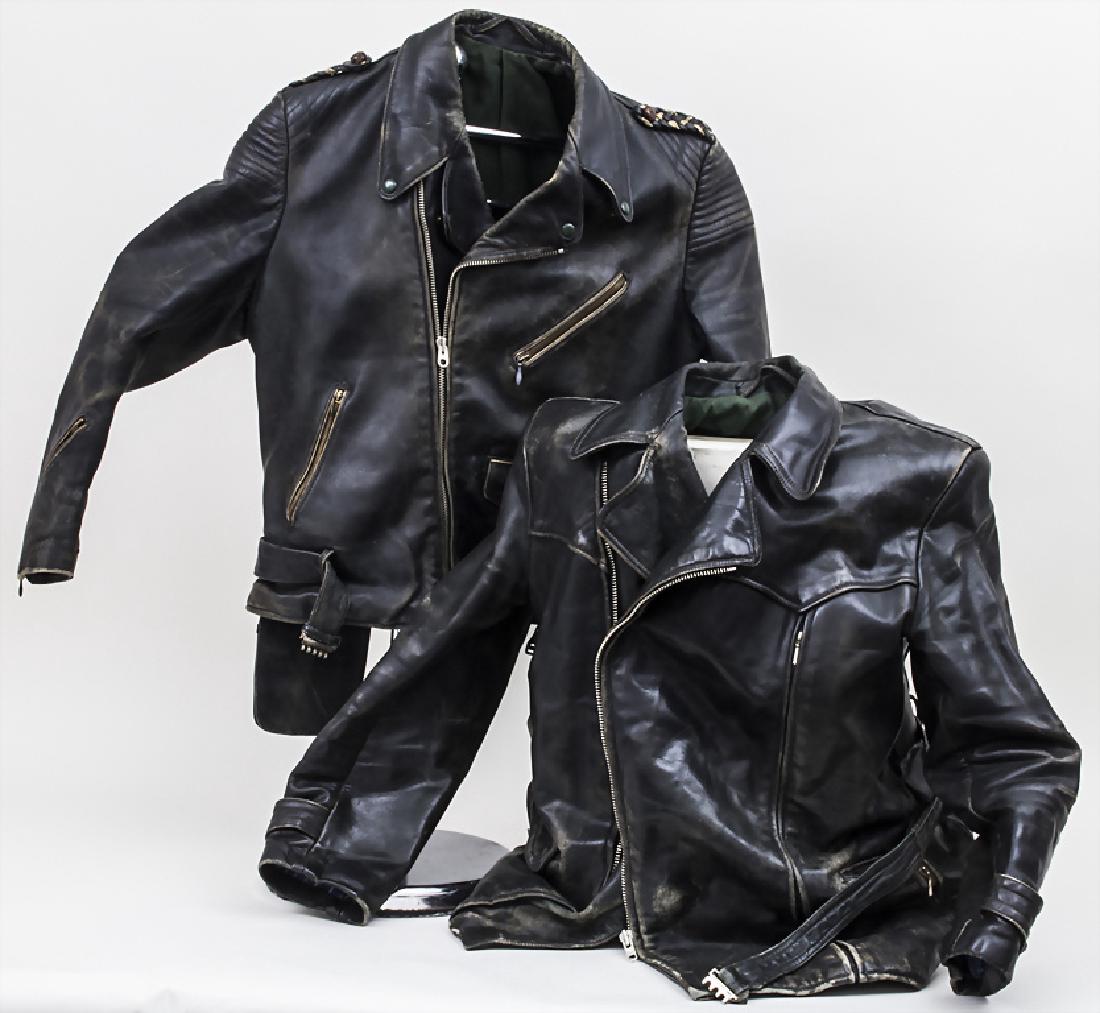 2 Motorrad-Lederjacken / 2 Biker leather jackets, (1 of 1)