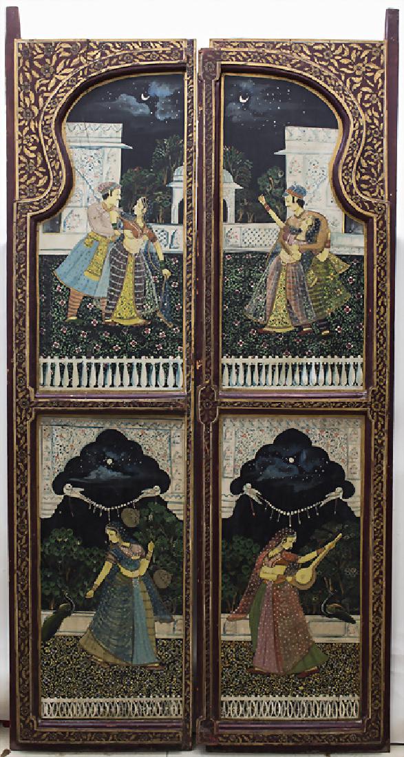 2 Türflügel / 2 door wings , Indien, 20. Jh. Material: (1 of 6)