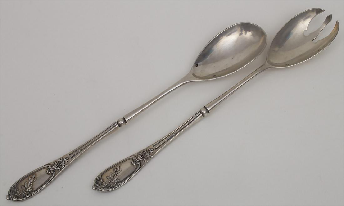 Salatbesteck / Salad servers, Hènin & Cie., Paris, Ende (1 of 2)
