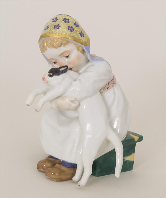 Mädchen mit Katze, sog. Hentschel-Kind / A girl with a (1 of 10)