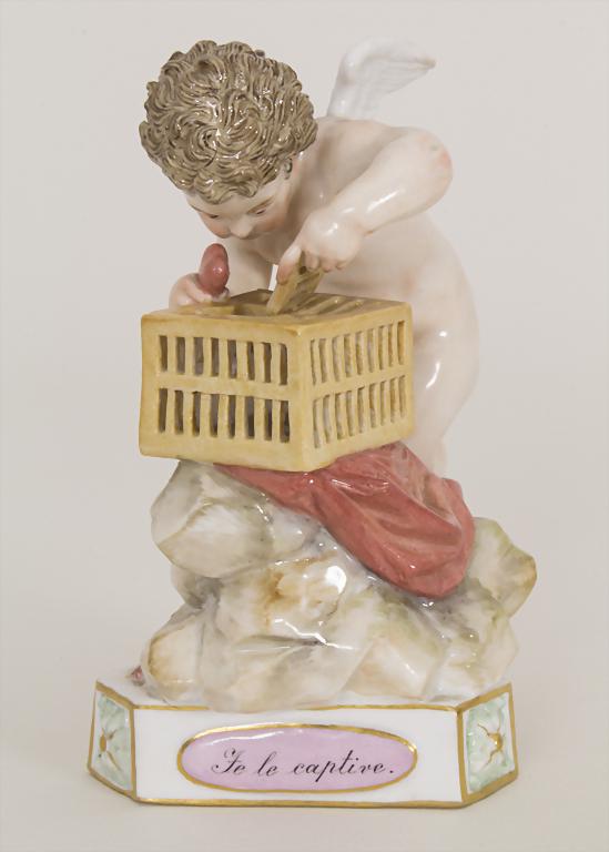 Devisenkind 'Je le captive' / A cupid putting a heart (1 of 6)