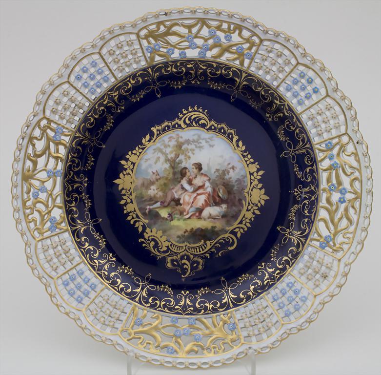Korb-Teller / A plate, Meissen, 19. Jh. Material: (1 of 5)