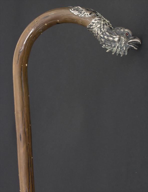 Spazierstock mit Kopf eines Auerhahns / A walking stick (1 of 6)