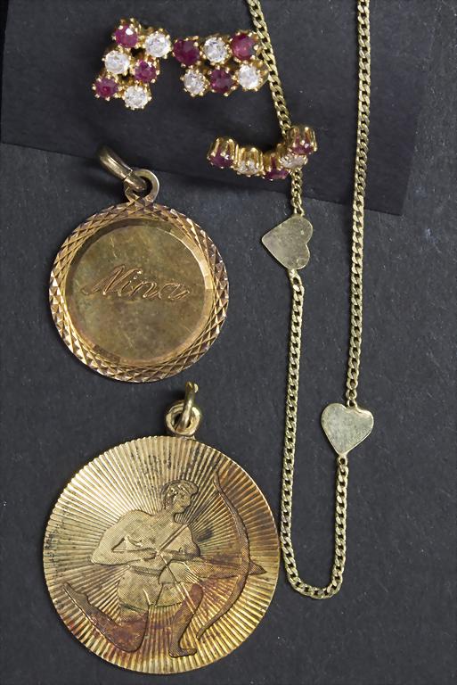 Konvolut Goldschmuck / A set of gold jewellery (1 of 3)