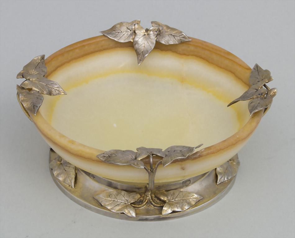 Jugendstil Achat Schale mit Silbermontur / An Art (1 of 9)