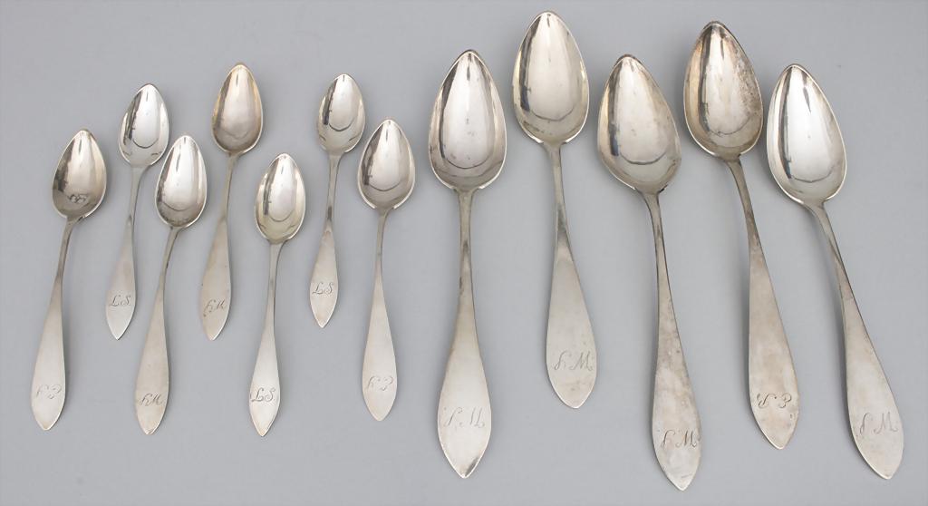 Konvolut Silberlöffel / A set of silver spoons, (1 of 5)