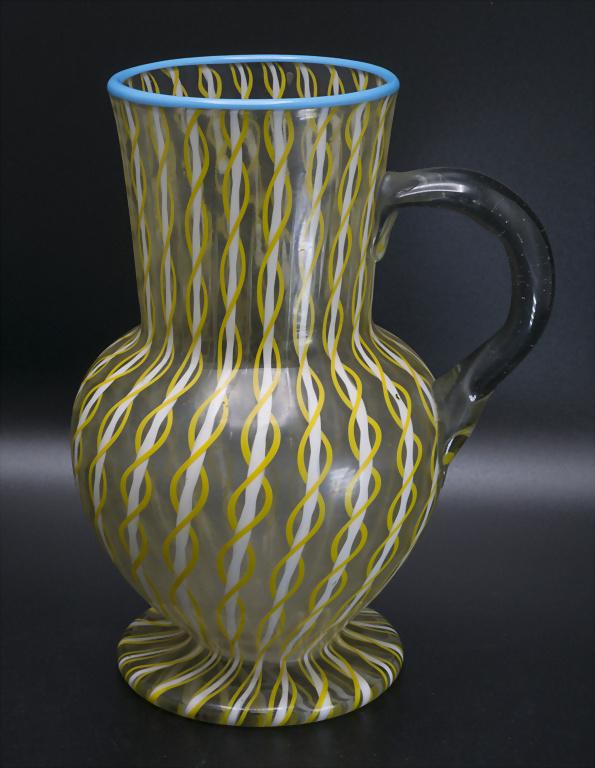 Glaskanne / A glass jug, Böhmen, 1. Hälfte 20. Jh. (1 of 3)