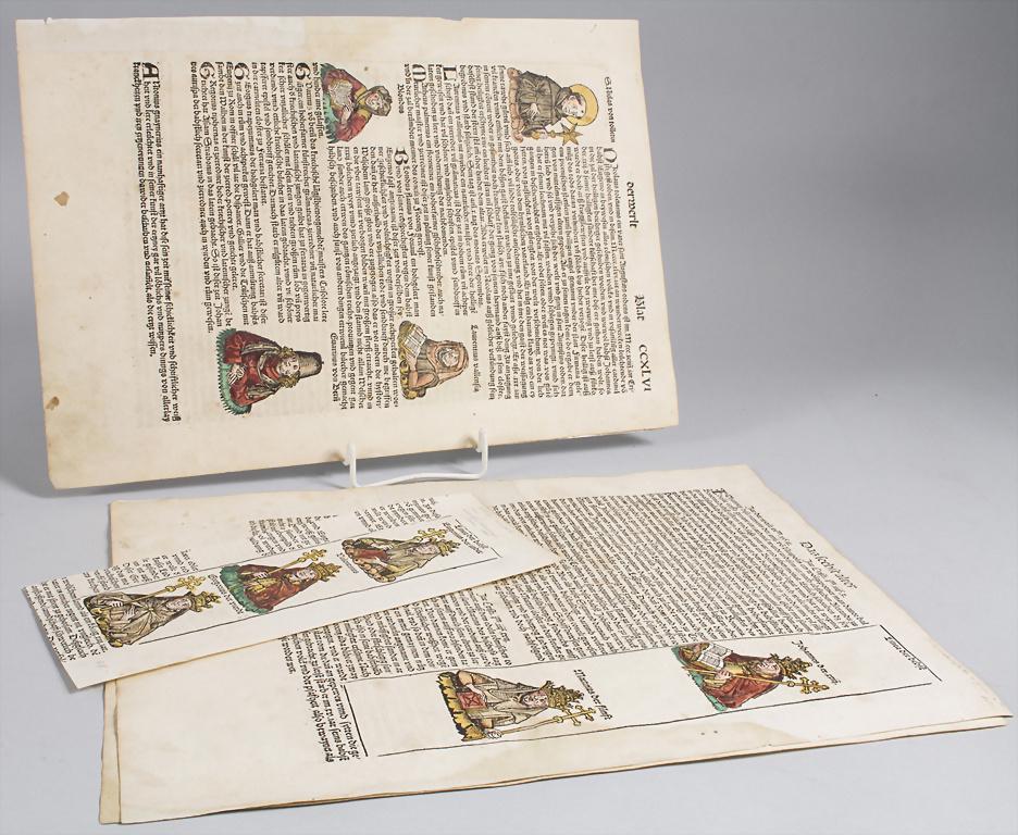 Hartmann Schedel (1140-1514), 3 Blätter aus: (1 of 3)