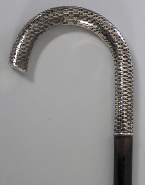 Jugendstil Spazierstock mit Silbergriff / A walking (1 of 3)