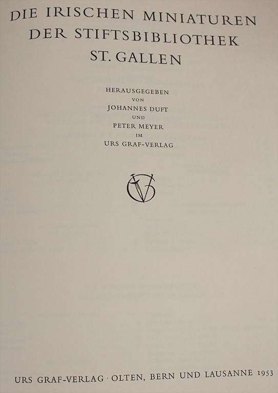 Duft, Johannes u. Meyer, Peter: 'Die irischen (1 of 6)