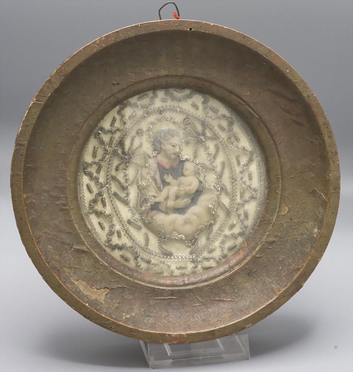 Votivbild einer Wachsplastik 'Joseph mit Jesuskind' / A (1 of 3)