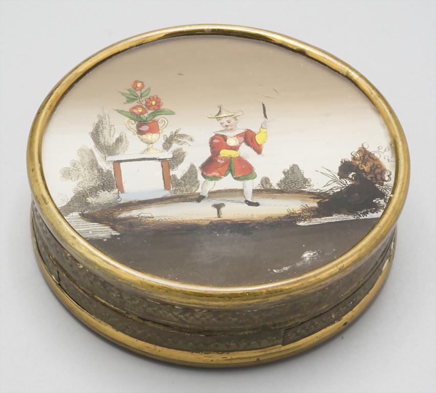 Dose mit Miniatur/ A box with a miniature painting on (1 of 5)