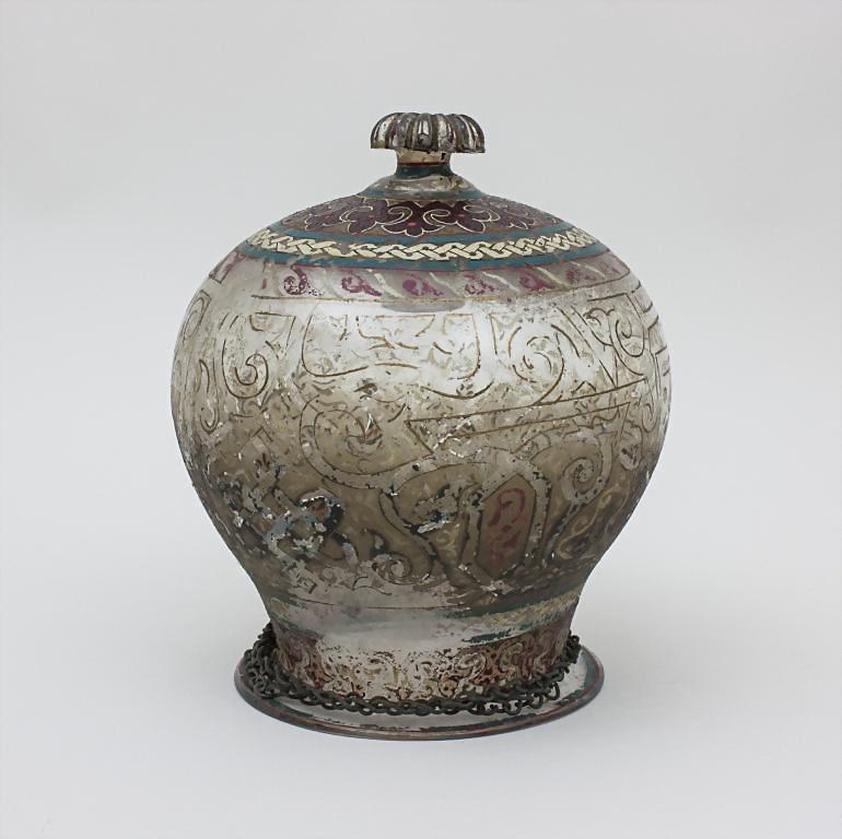 Tempellampe / A Mosque Lamp, Ägypten, evtl. Kairo  Glas (1 of 2)