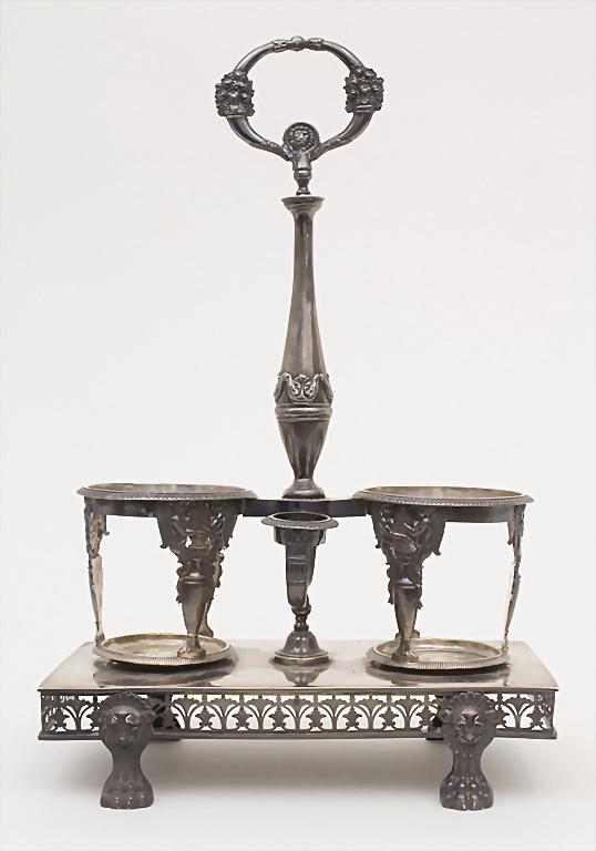 Empire-Menage / A silver cruet stand, Meister (1 of 10)