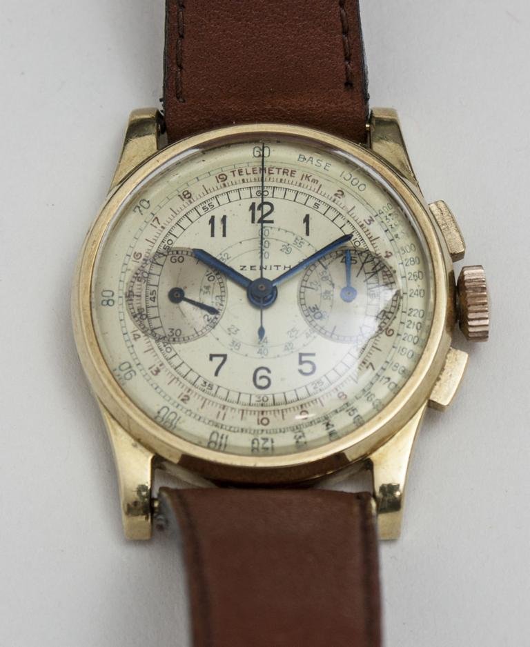 Zenith HAU/Gents Wristwatch, Chronograph, Schweiz, um (1 of 3)