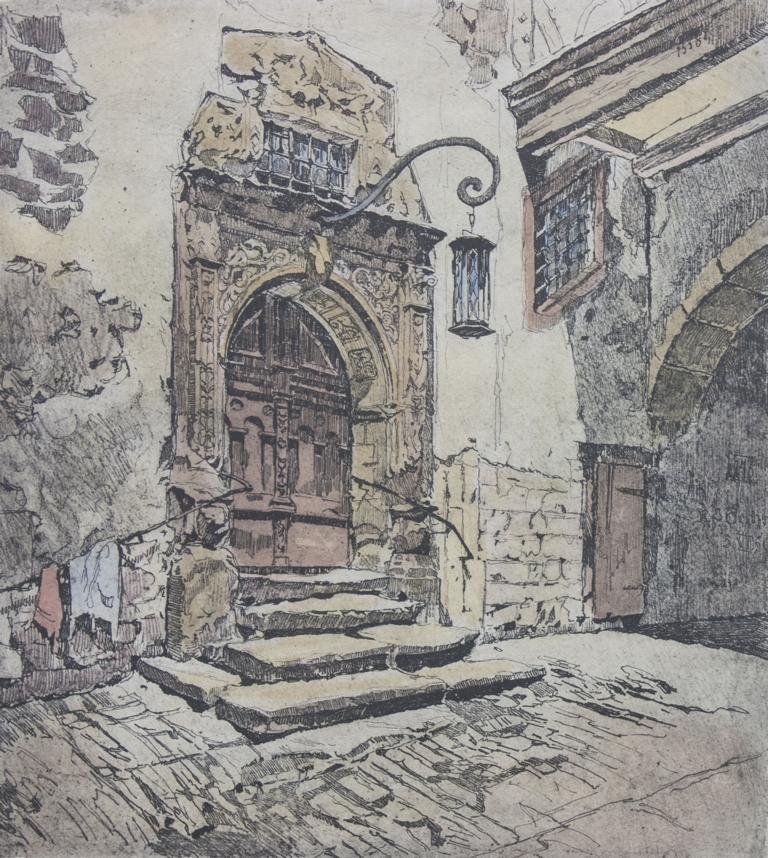 R.P. Hecht, Gasse in Rothenburg o.T./ View Of An Old (1 of 3)