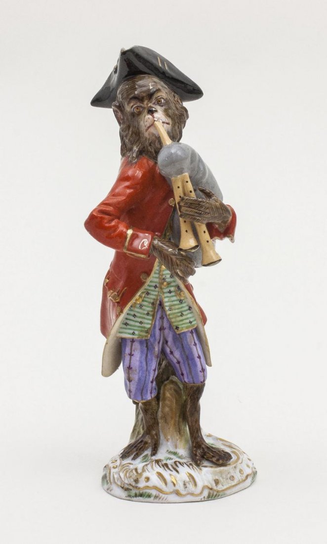 Affe aus dem Affenorchester, Meissen, 19. Jh. auf (1 of 3)