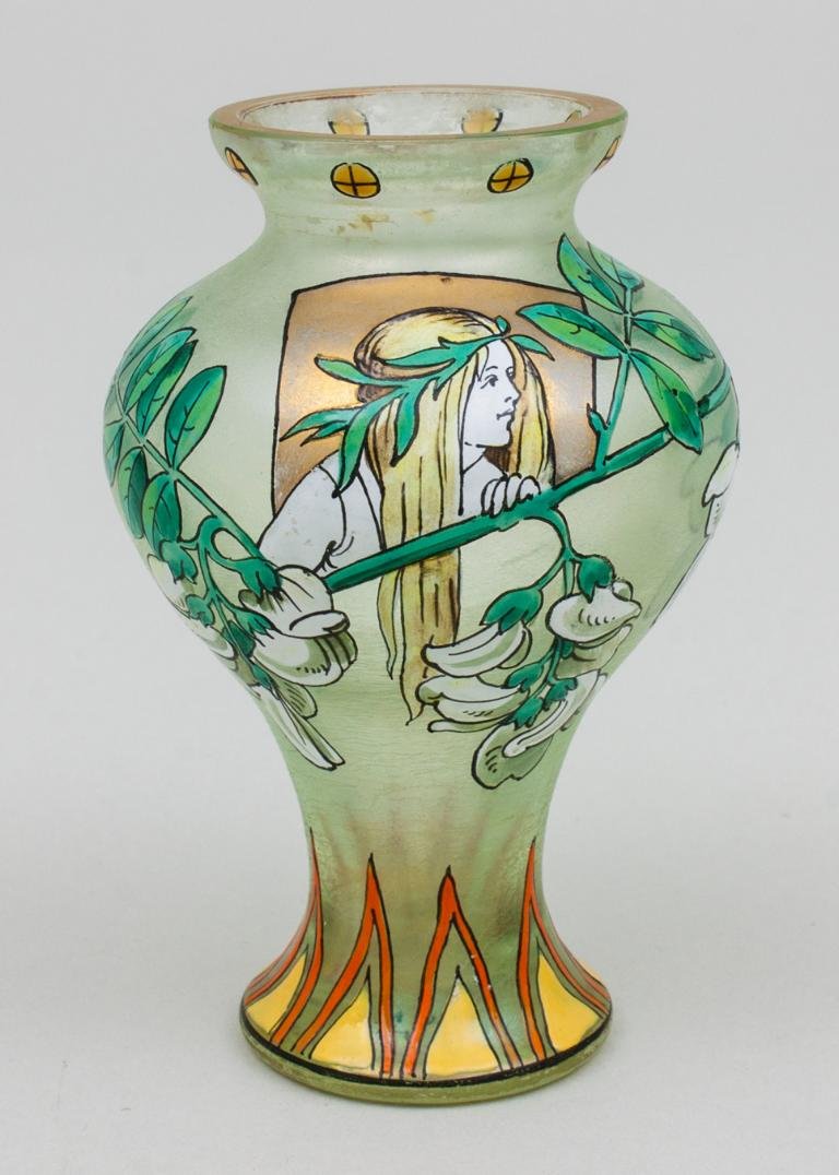 Jugendstil Vase / Art Nouveau Vase, Fritz Heckert, (1 of 4)